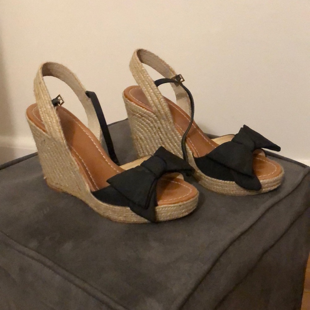 Kate Spade Bow Espadrilles Size 8